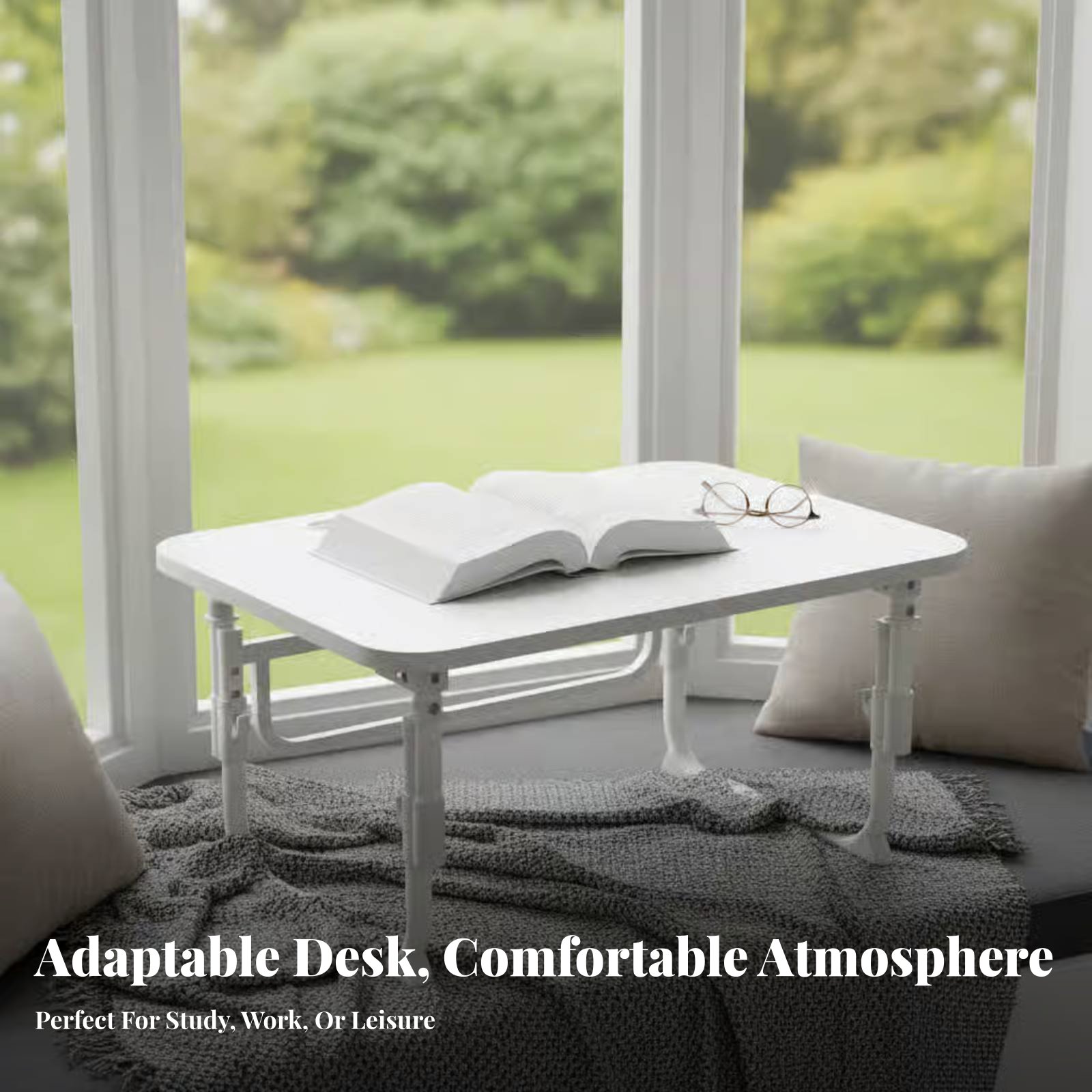 Laptop Stand Foldable - Ayarlanabilir Katlanabilir Kucak Masası Katlanabilir Tasarım