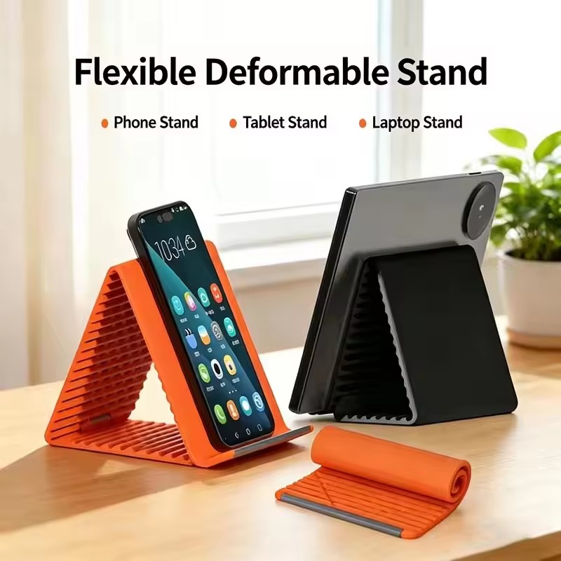 Laptop Stand Foldable - Tembel Taşınabilir Telefon Standı Silikon Masaüstü