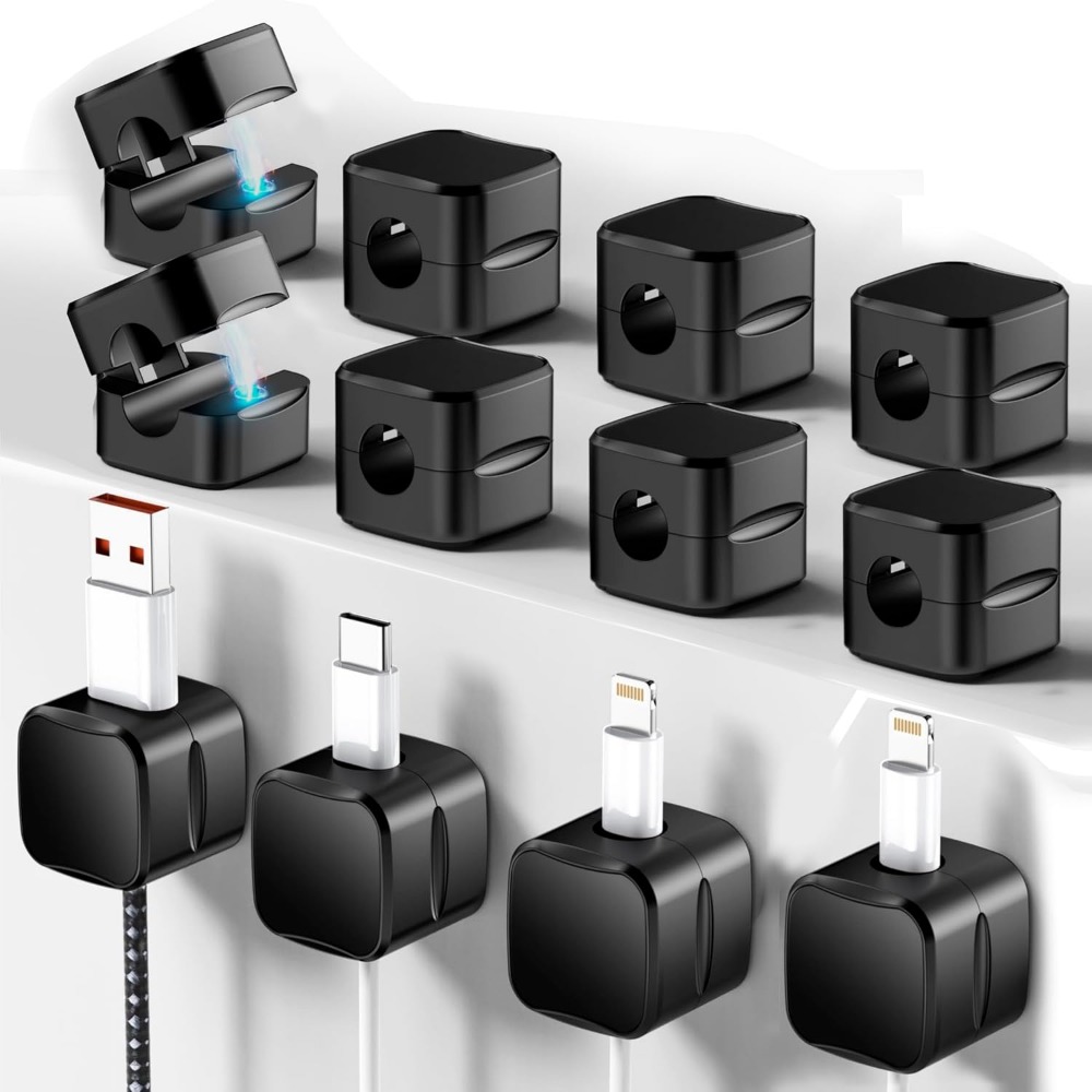 Home Office Organization - Kablo Düzenleyici Manyetik Kablo Klipsleri: 12