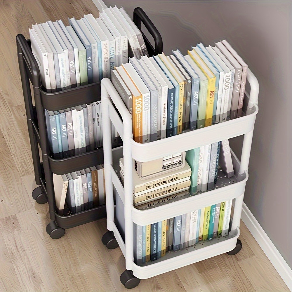 Rolling File Cart - Çok katmanlı çıkarılabilir araba saklama rafı!