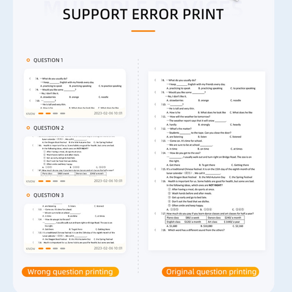 AS62 Taşınabilir A4 Termal Yaz - Home Office Questions incelemesi ve fiyatı