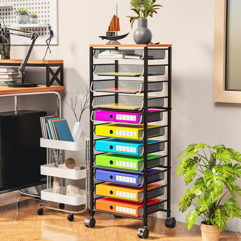 12 Katmanlı, 11 File Tepsili,  - Rolling File Cart incelemesi ve fiyatı