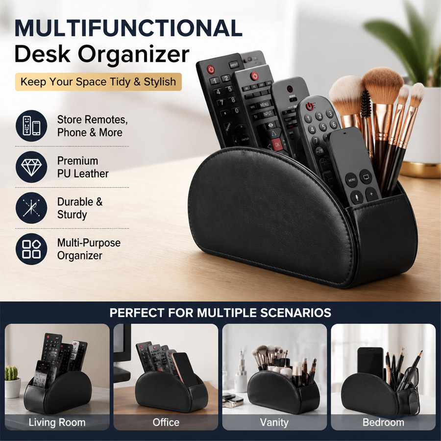 1 Adet 5 Bölmeli PU Deri Masaü - Home Office Organization incelemesi ve fiyatı